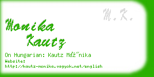 monika kautz business card